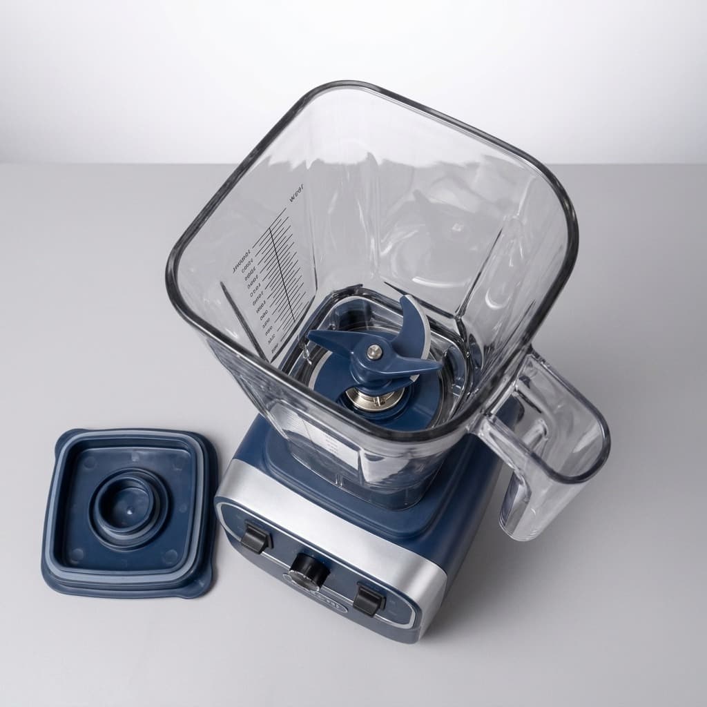 Kaychi Premium Blender durable stainless steel vortex blades and jar interior