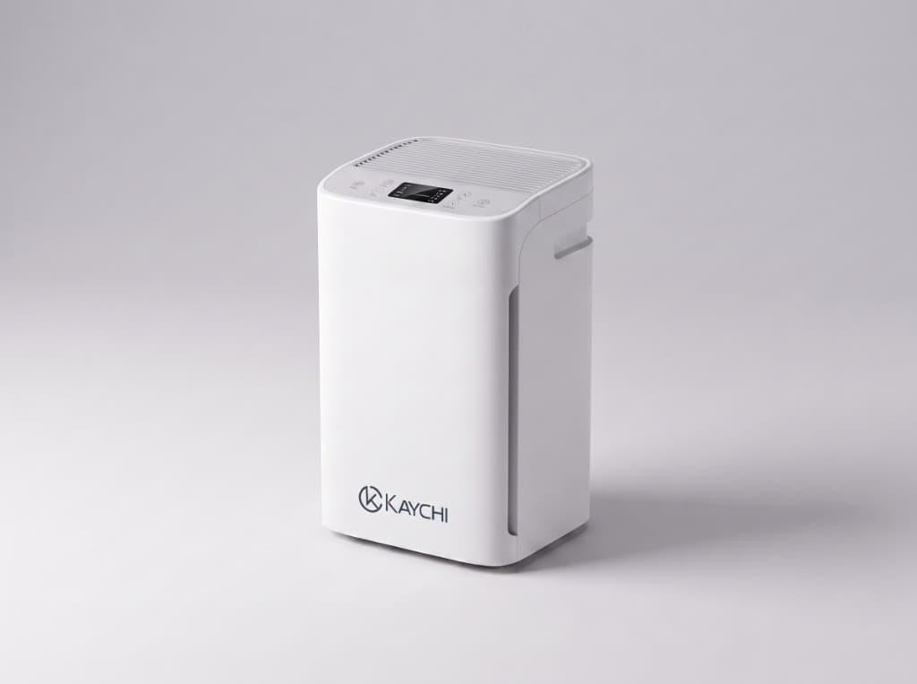 Kaychi Smart Compact Dehumidifier and Air Purifier front perspective view